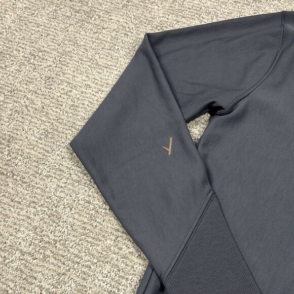 Indyeva Sweatshirt Womens Medium Pullover Fleece Lined Athletic Stretch Gray - Picture 6 of 9